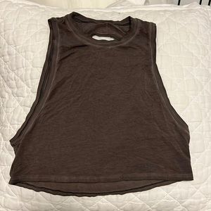 Lululemon hand tie dye crop top maroon size 4